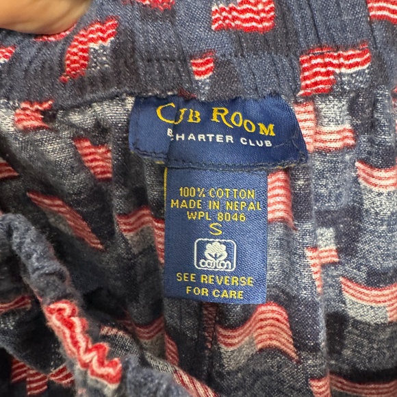 Pre- Owned Men's Club Room by charter club pajama pants with an American Flag - Picture 9 of 12